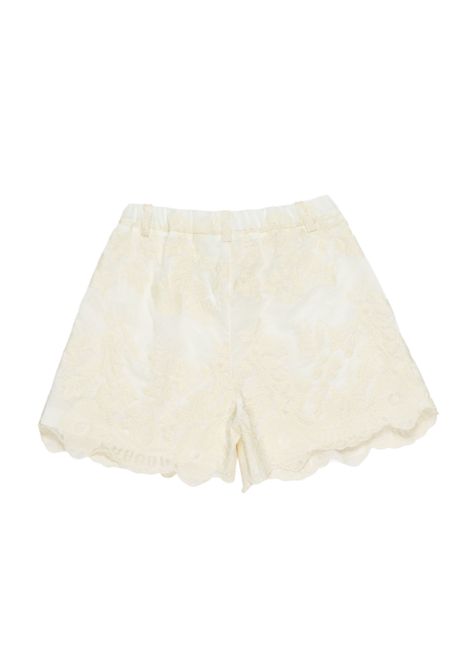Shorts con orlo a smerlo Lù-Lù BY MISS GRANT | LL4252LATTE